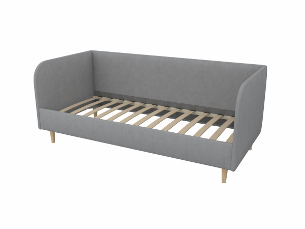 Мягкая кровать Рио Грей 90х180