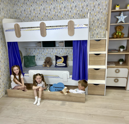 Кровать двухъярусная Фортуна  от Династия Kids