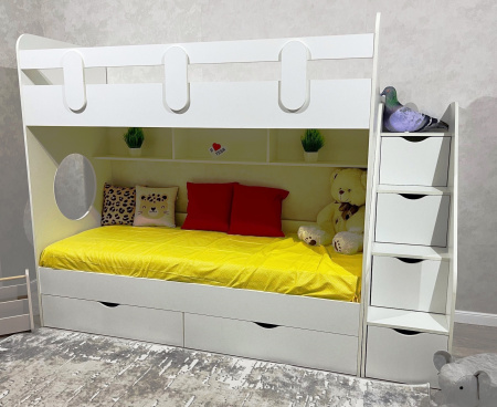 Двухъярусная кровать Фортуна 180х80 (размеры и цвета разные) от Династия Kids