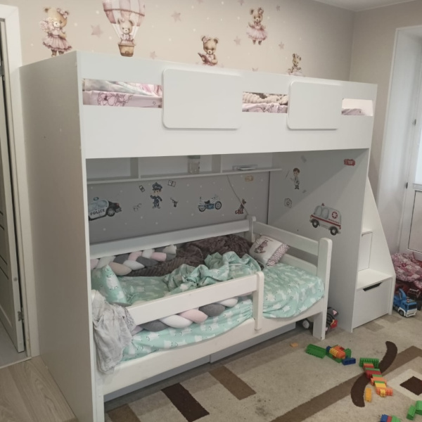 Кровать-чердак 190х90 коллекции Мозаика-2  от Династия Kids