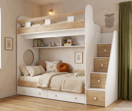 Кровать двухъярусная 200х90 Юниор-1  от Династия Kids