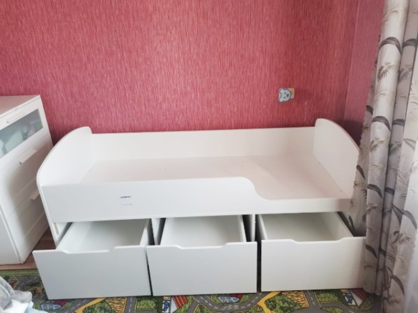 Кровать Малыш New 180х80 (цвет белый) от Династия Kids