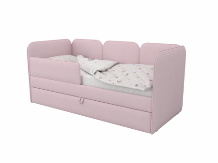 Мягкая кровать Соната Грей 90х200 с доп. спальным местом